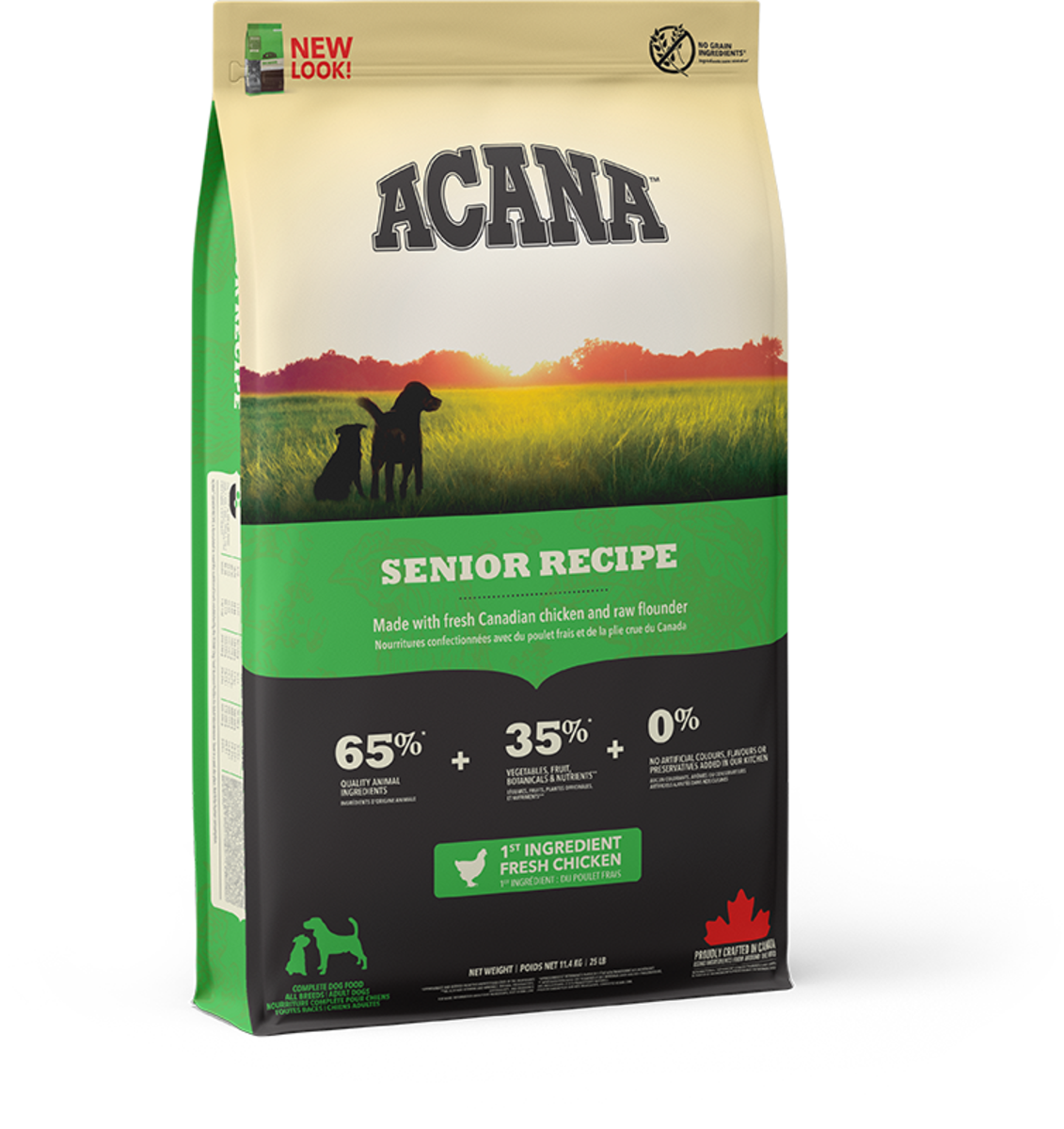 Acana Heritage Grain Free Senior All Breed Dry Dog Food - 11.4kg